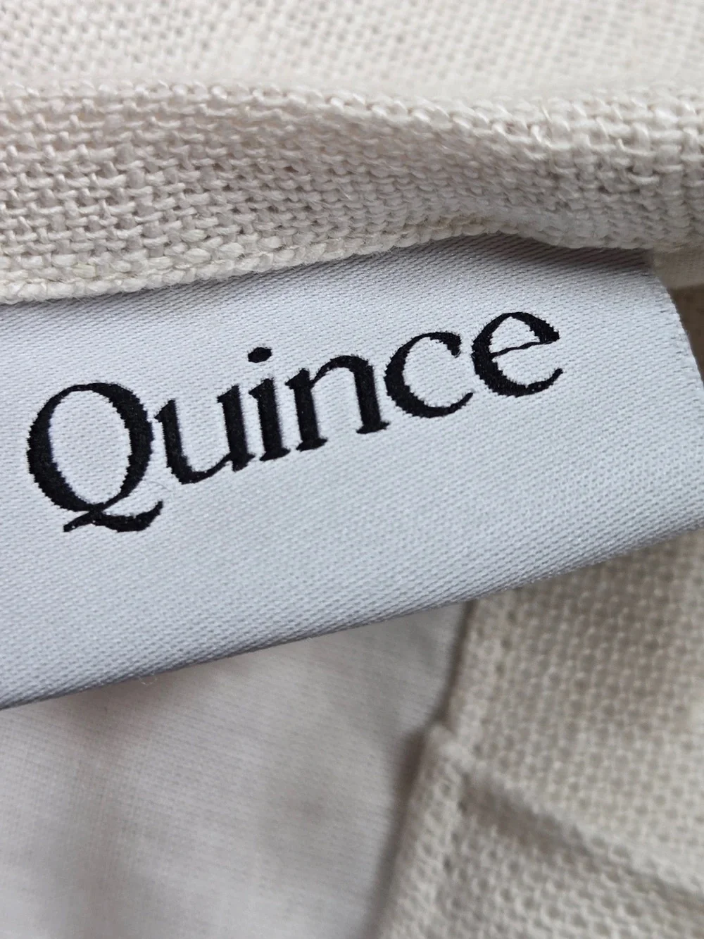 QUINCE Set Of 2 48x84 Heavyweight European Linen Curtains Sand 0148